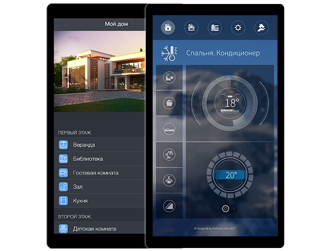 iRidium Panel: panel to control automation systems