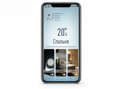 Интерфейс управления квартирой в Санкт-Петербурге "Custom" (Elspace). Россия, г. Санкт-Петербург