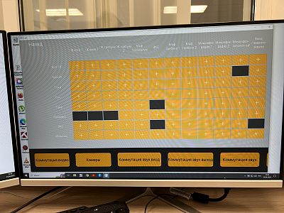  (Актовый зал Воронежского областного онкодиспансера). Интерфейс управления