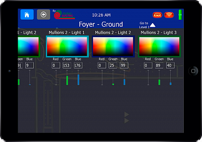  (Christchurch Art Gallery). Control interface