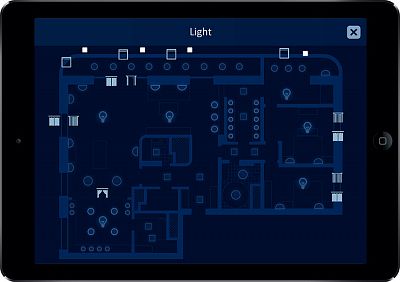  (217-square-meter apartment). Control interface
