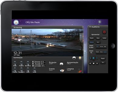  (CRQ Auditorium). Control interface